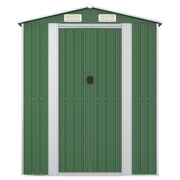 Capanno Da Giardino Verde 192x440x223 Cm Acciaio Zincato - Image 4