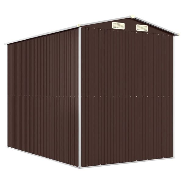 Capanno Da Giardino Marrone Scuro 192x274x223cm Acciaio Zincato - Image 6
