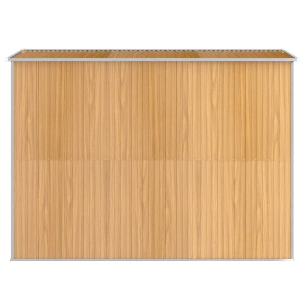 Capanno Giardino Marrone Chiaro 192x274x223 Cm Acciaio Zincato - Image 5