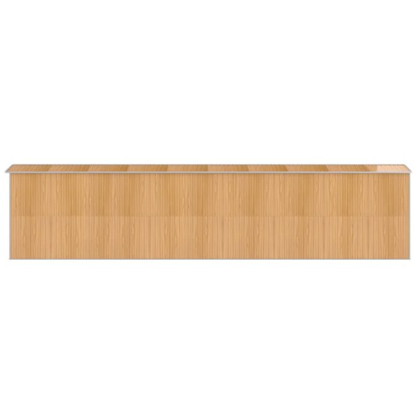 Capanno Giardino Marrone Chiaro 192x855x223 Cm Acciaio Zincato - Image 5