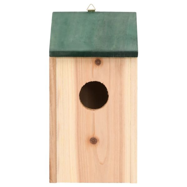 Casette Per Uccelli 10 Pz In Legno Massello Di Abete 12x12x22cm - Image 3