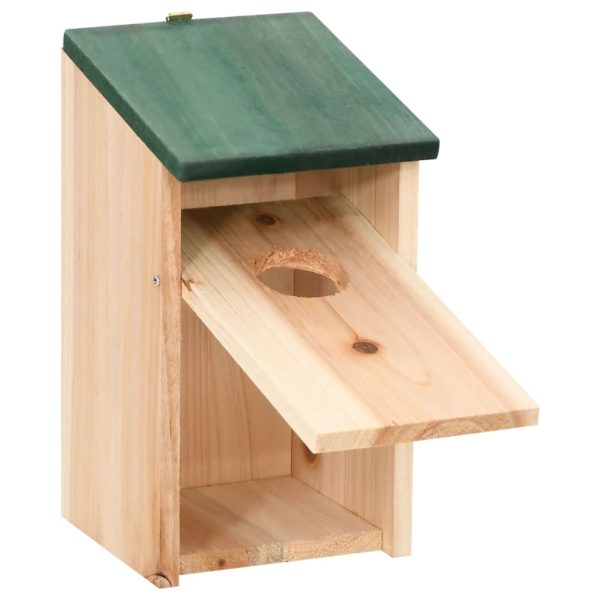 Casette Per Uccelli 10 Pz In Legno Massello Di Abete 12x12x22cm - Image 6