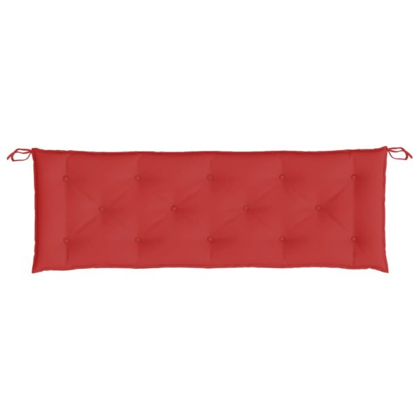 Cuscino Per Panca Rosso 150x50x7 Cm In Tessuto Oxford - Image 4