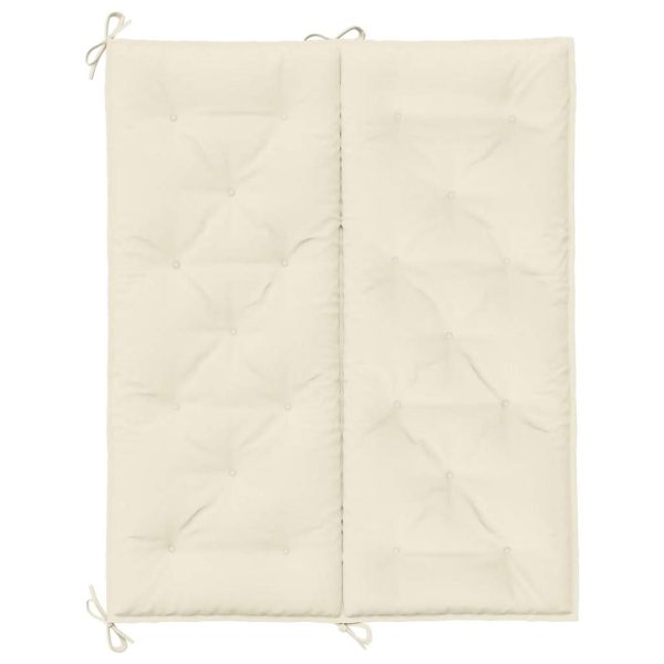 Cuscino Per Panca Bianco Crema 120x(50+50)x7cm Tessuto Oxford - Image 6