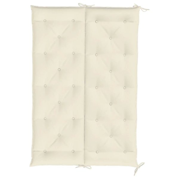 Cuscini Panca Giardino 2pz Bianco Crema 150x50x7 Tessuto Oxford - Image 6