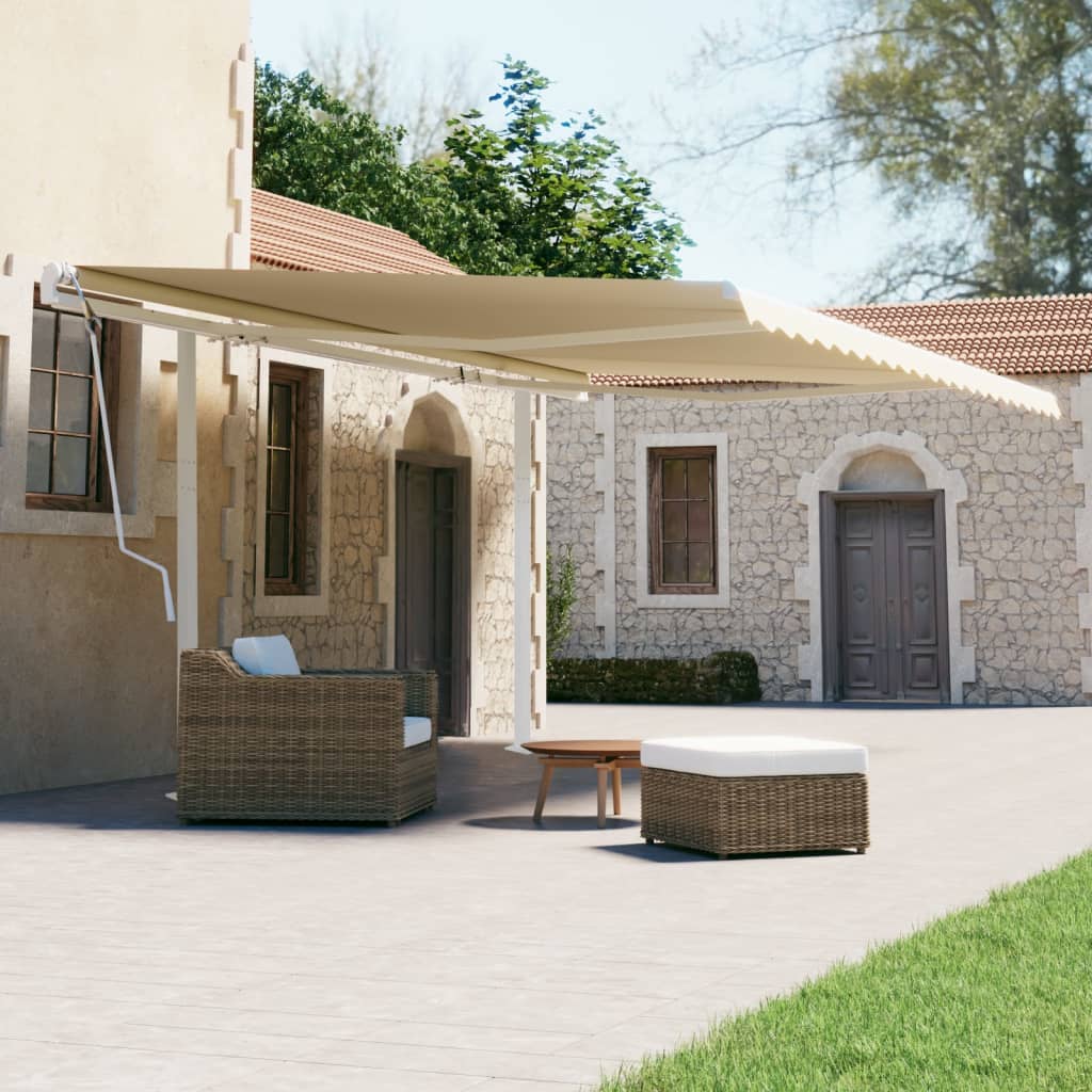 Set Pali Per Tenda Da Sole Bianco 600x245 Cm Ferro