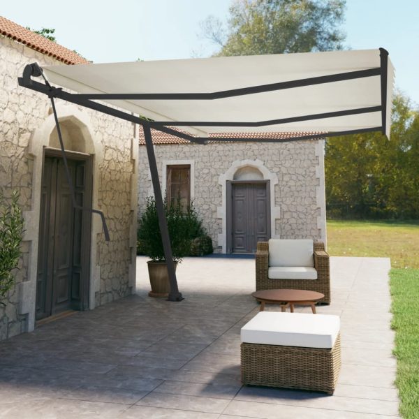 Set Pali Per Tenda Da Sole Antracite 600x245 Cm Ferro