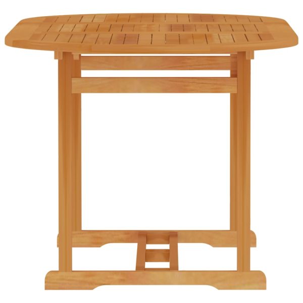 Tavolo Da Giardino 150x90x75 Cm In Legno Massello Di Teak - Image 3