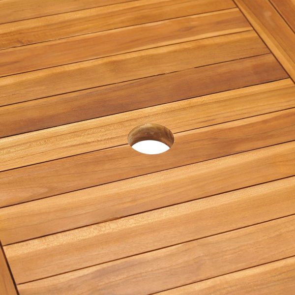 Tavolo Da Giardino 150x90x75 Cm In Legno Massello Di Teak - Image 5