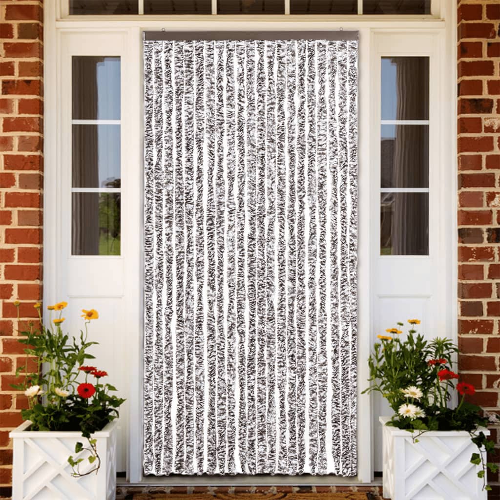 Zanzariera Marrone E Beige 90x200 Cm Ciniglia