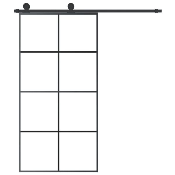 Porta Scorrevole Con Ferramenta 102,5x205cm Vetro Esg Alluminio - Image 3