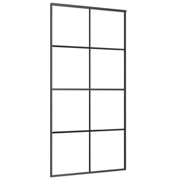 Porta Scorrevole Con Ferramenta 102,5x205cm Vetro Esg Alluminio - Image 4
