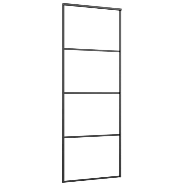 Porta Scorrevole Con Ferramenta 76x205cm Vetro Esg Alluminio - Image 4