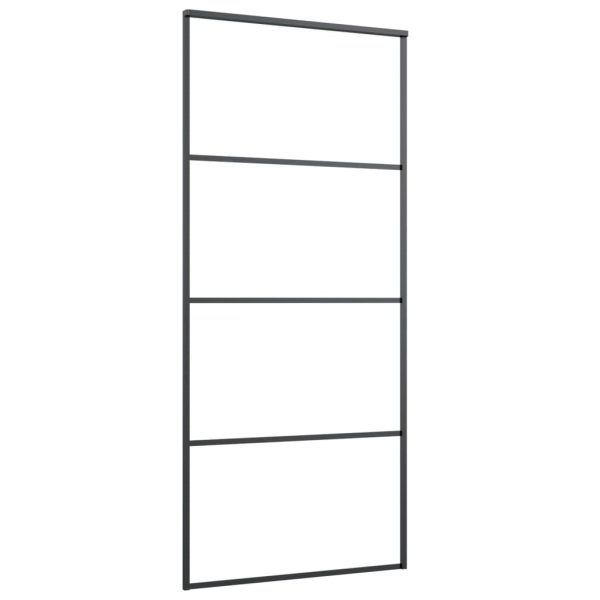 Porta Scorrevole Con Ferramenta 90x205cm Vetro Esg Alluminio - Image 4