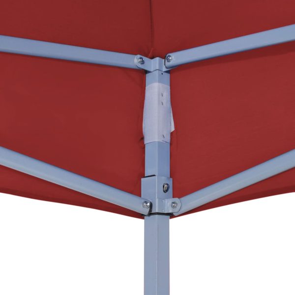 Tetto Per Tendone Per Feste 4x3 M Rosso Borgogna 270 G/m² - Image 5