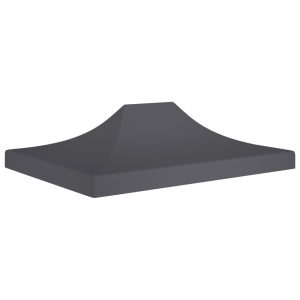 Tetto Per Tendone Per Feste 4,5x3 M Antracite 270 G/m²