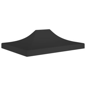 Tetto Per Tendone Per Feste 4,5x3 M Nero 270 G/m²