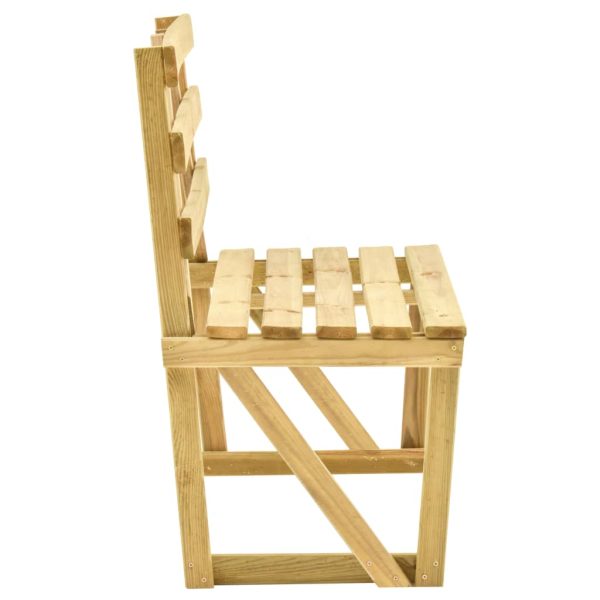 Panca Da Giardino 120 Cm In Legno Di Pino Impregnato - Image 3