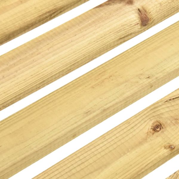 Panca Da Giardino 120 Cm In Legno Di Pino Impregnato - Image 5