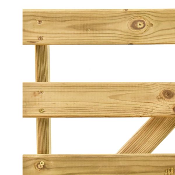 Panca Da Giardino 120 Cm In Legno Di Pino Impregnato - Image 6