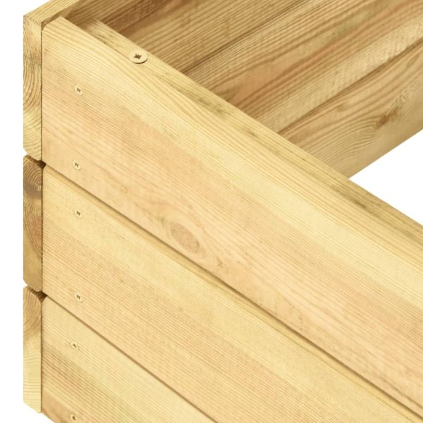 Lettino Prendisole In Legno Di Pino Impregnato - Image 6