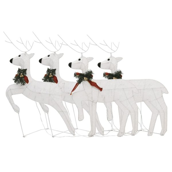Renne Di Natale 4 Pz Bianche 80 Led - Image 4