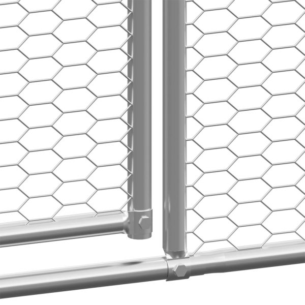 Gabbia Per Polli Da Esterno 2x6x2 M In Acciaio Zincato - Image 4