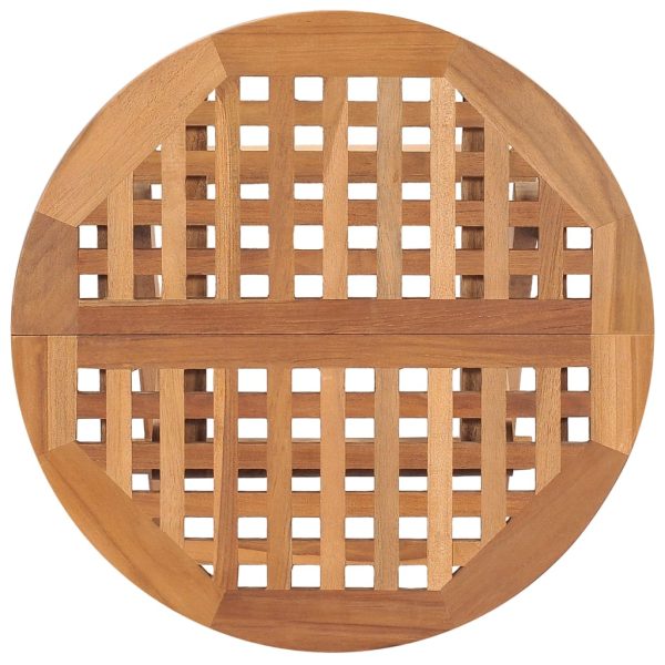 Tavolo Da Giardino Pieghevole 50x50x50 Cm In Massello Di Teak - Image 4