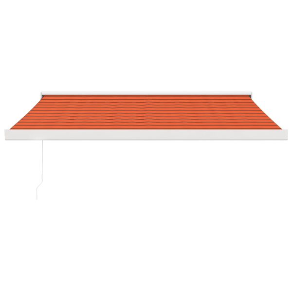 Tenda Retrattile Arancione Marrone 3,5x2,5m Tessuto E Alluminio - Image 3