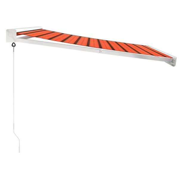 Tenda Retrattile Arancione Marrone 3,5x2,5m Tessuto E Alluminio - Image 4