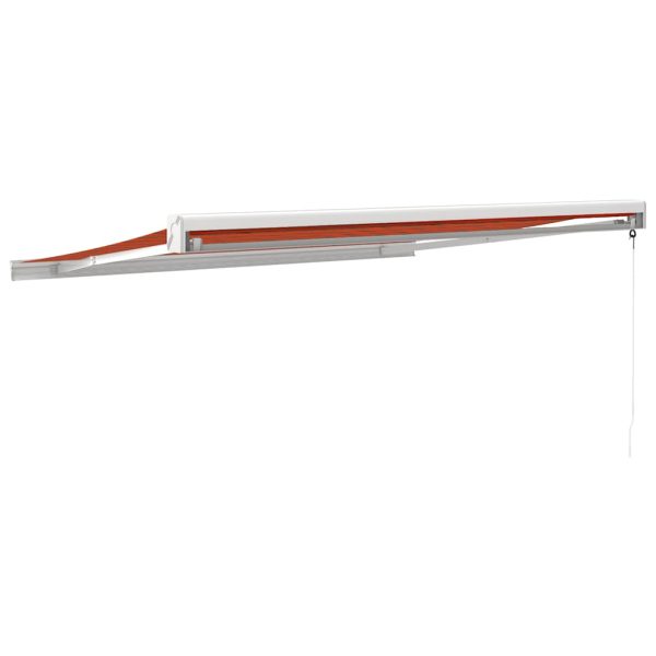 Tenda Retrattile Arancione Marrone 3,5x2,5m Tessuto E Alluminio - Image 5