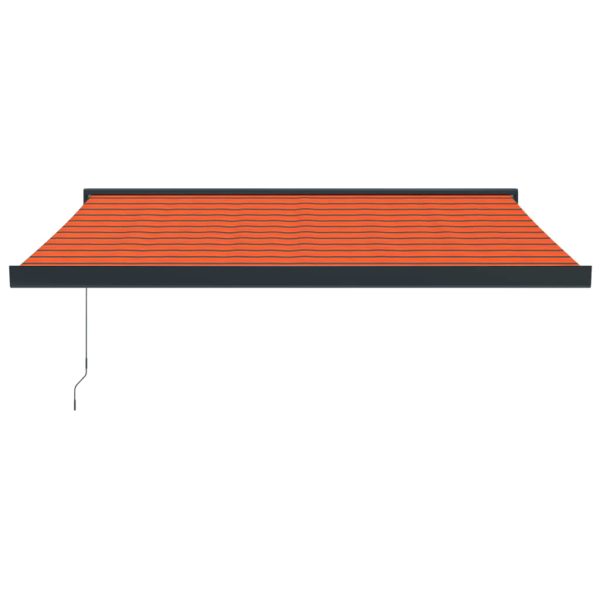 Tenda Retrattile Arancione E Marrone 3x2,5m Tessuto E Alluminio - Image 3