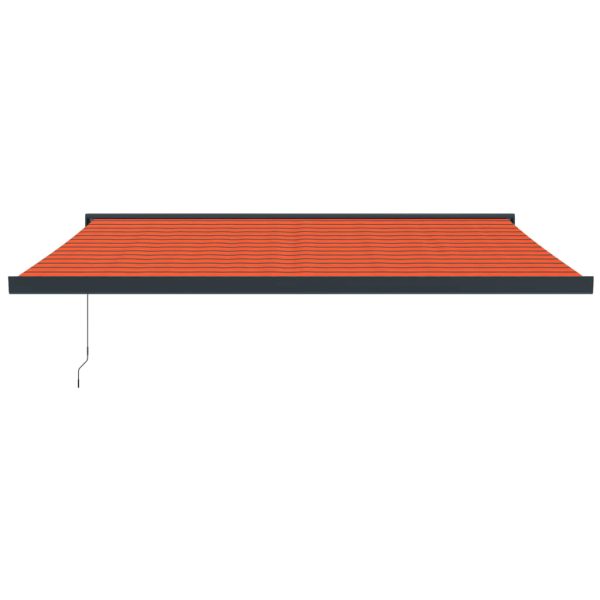 Tenda Sole Retrattile Arancione Marrone 4x3m Tessuto Alluminio - Image 3