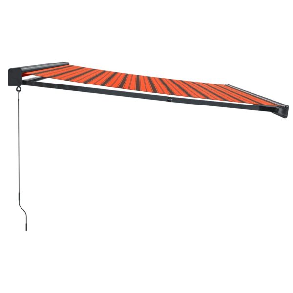 Tenda Sole Retrattile Arancione Marrone 4x3m Tessuto Alluminio - Image 4