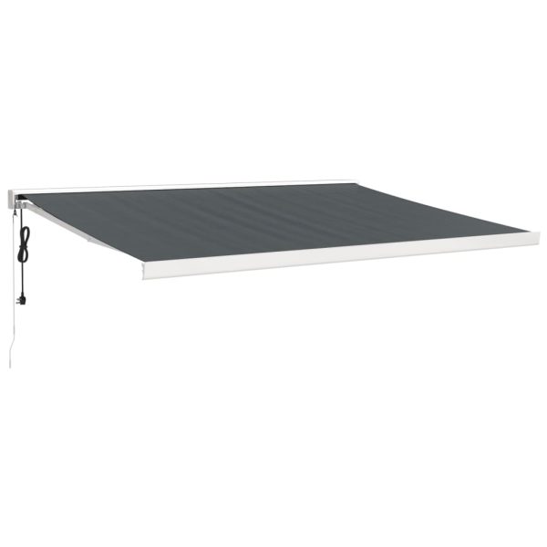Tenda Da Sole Retrattile Antracite 4x3 M In Tessuto E Alluminio - Image 2