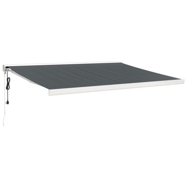 Tenda Da Sole Retrattile Antracite 4,5x3 M Tessuto E Alluminio - Image 2