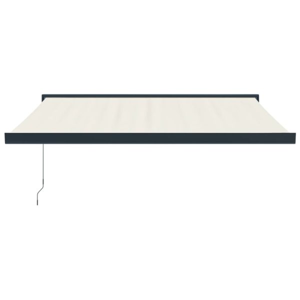 Tenda Da Sole Retrattile Crema 3x2,5 M In Tessuto E Alluminio - Image 3