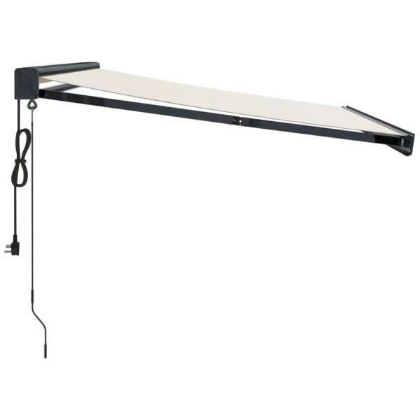 Tenda Da Sole Retrattile Crema 3x2,5 M In Tessuto E Alluminio - Image 4