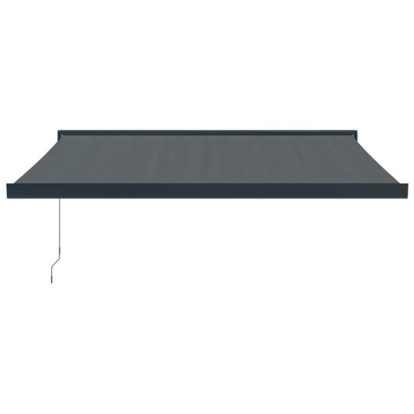 Tenda Da Sole Retrattile Antracite 3x2,5 M Tessuto E Alluminio - Image 3