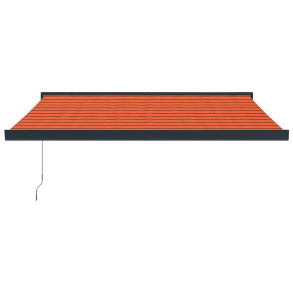 Tenda Retrattile Arancione Marrone 3x2,5 M Tessuto E Alluminio - Image 3