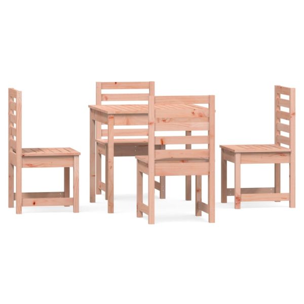 Set Da Pranzo Per Giardino 5 Pz In Legno Massello Di Douglas - Image 2