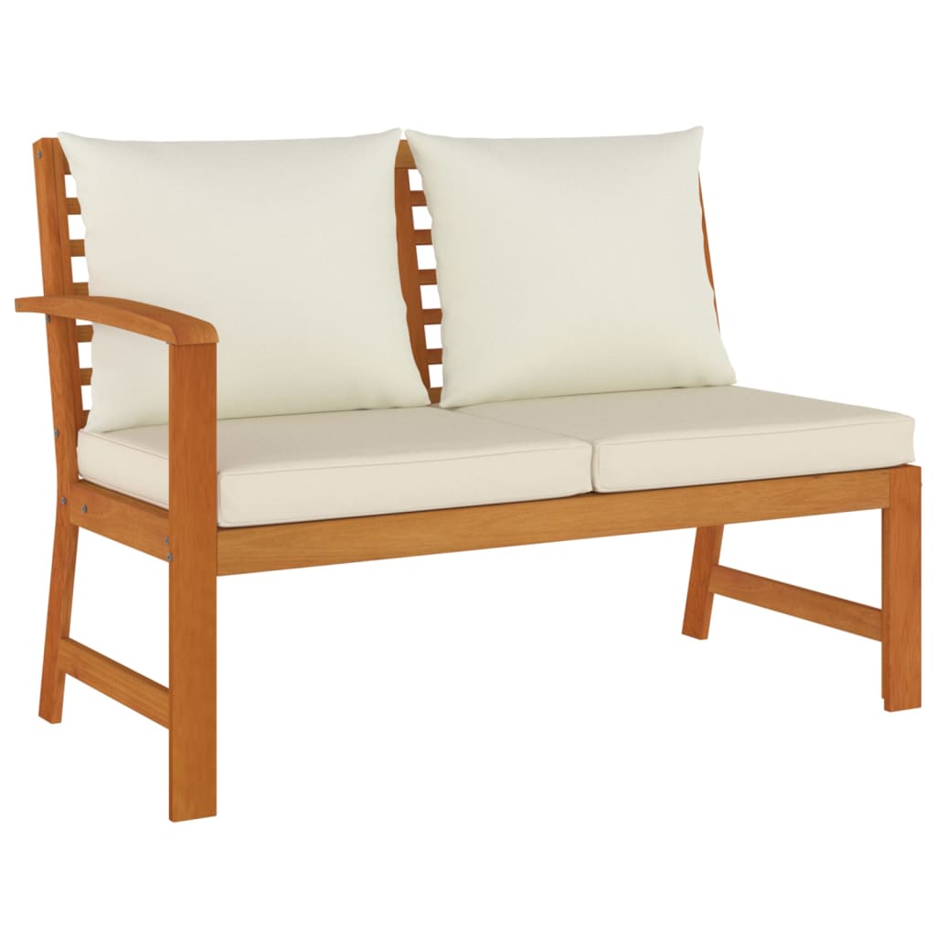 Set Da Pranzo Da Giardino 6pz Con Cuscini Legno Massello Acacia - Image 4
