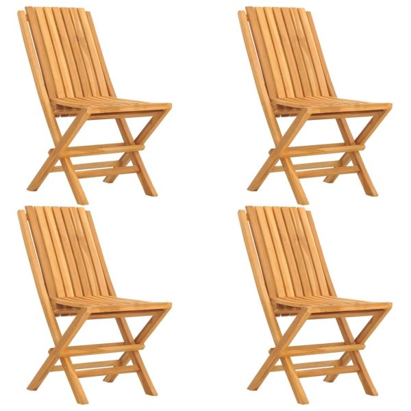 Set Da Pranzo Per Giardino 5 Pz In Legno Massello Di Teak - Image 3
