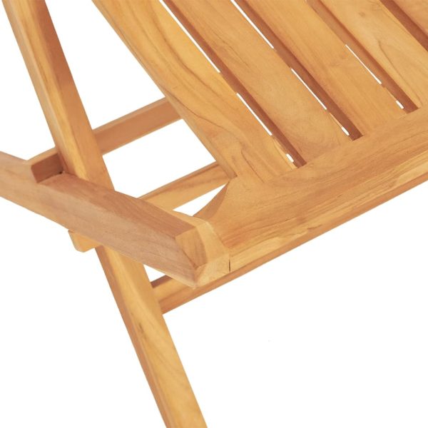 Set Da Pranzo Per Giardino 5 Pz In Legno Massello Di Teak - Image 5