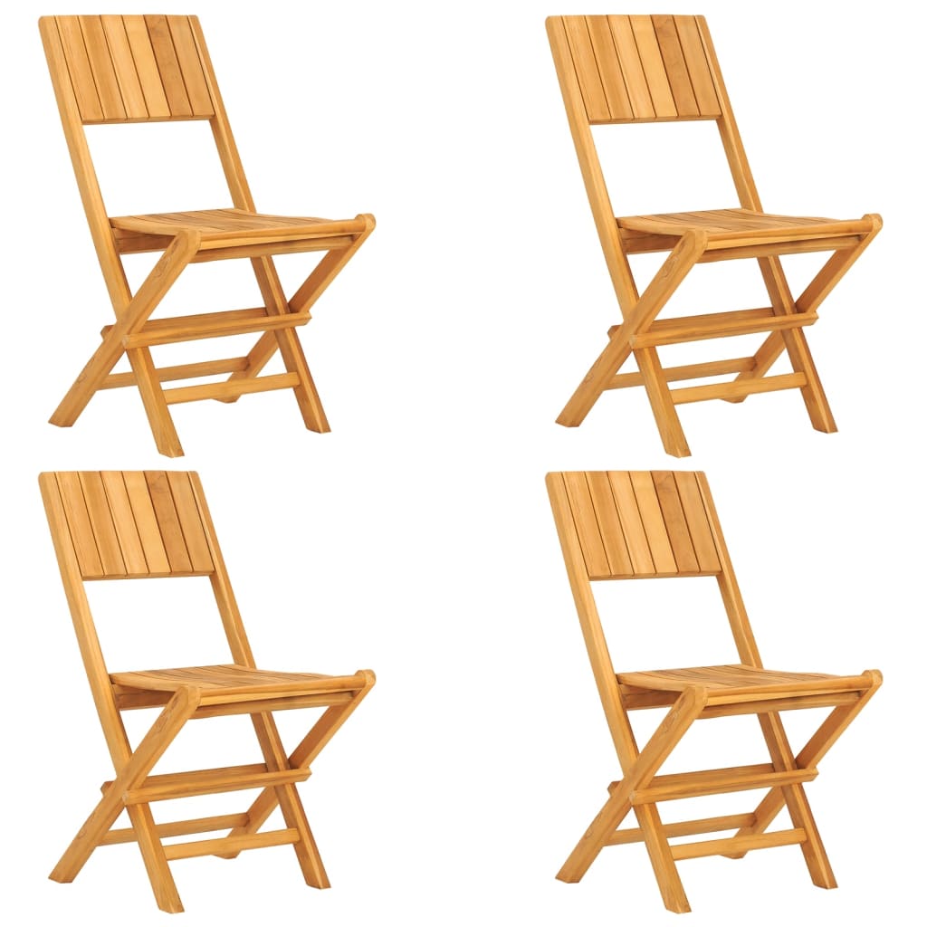 Set Da Pranzo Per Giardino 5 Pz In Legno Massello Di Teak - Image 3