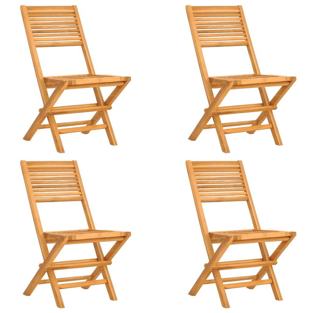 Set Da Pranzo Per Giardino 5 Pz In Legno Massello Di Teak - Image 3