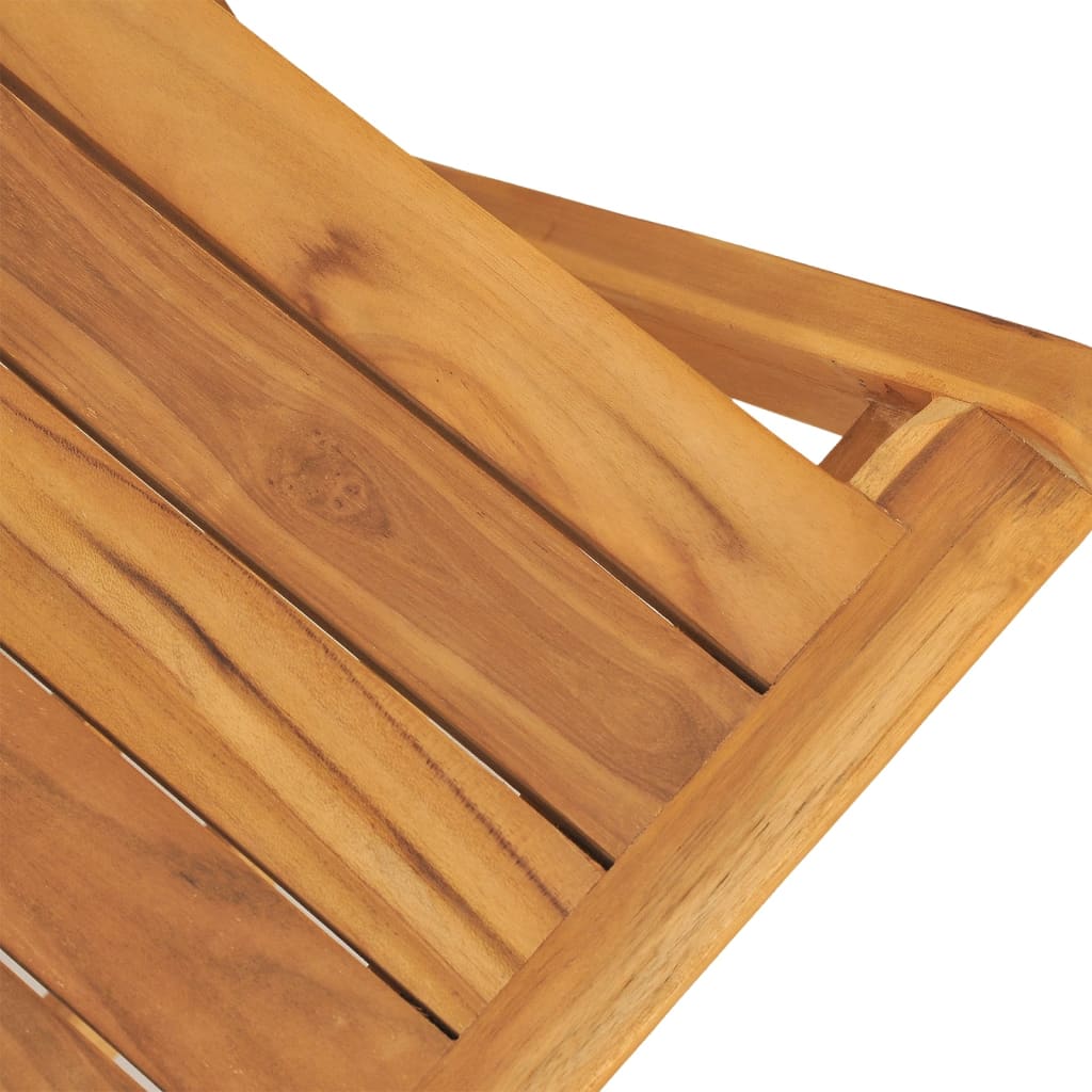 Sedie Da Giardino Pieghevoli 4pz 47x61x90cm Legno Massello Teak - Image 4
