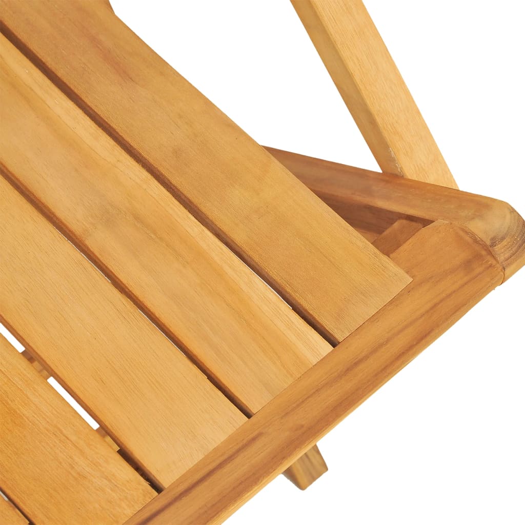 Sedie Da Giardino Pieghevoli 8pz 55x61x90cm Legno Massello Teak - Image 4
