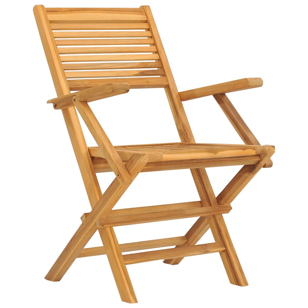 Sedie Da Giardino Pieghevoli 6pz 55x62x90cm Legno Massello Teak - Image 3