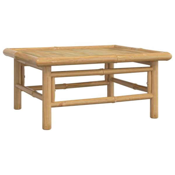 Set Salotto Da Giardino 6pz Con Cuscini Grigio Chiaro Bambù - Image 6